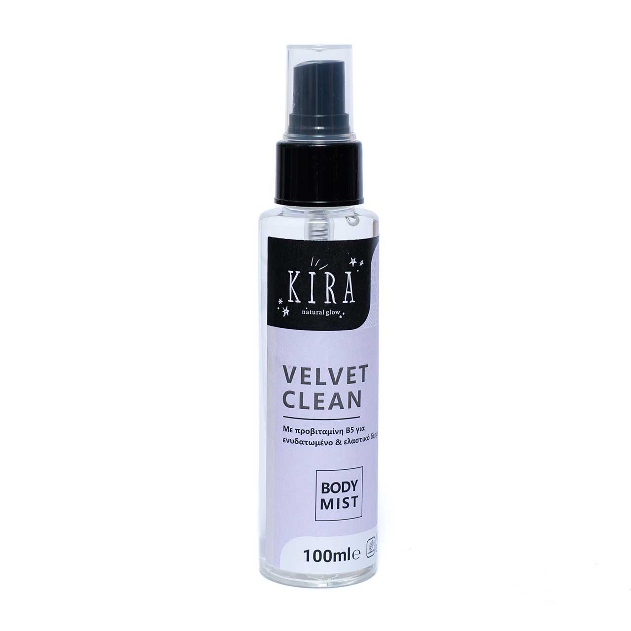 Velvet Clean Unisex Body Mist 100ml με άρωμα νυχτολούλουδο της Kira Natural Glow