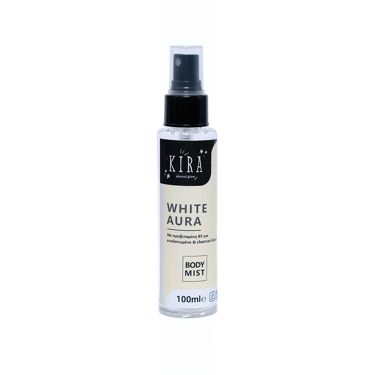 White Aura Unisex Body Mist 100ml με άρωμα Lily & Cotton της Kira Natural Glow